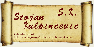 Stojan Kulpinčević vizit kartica